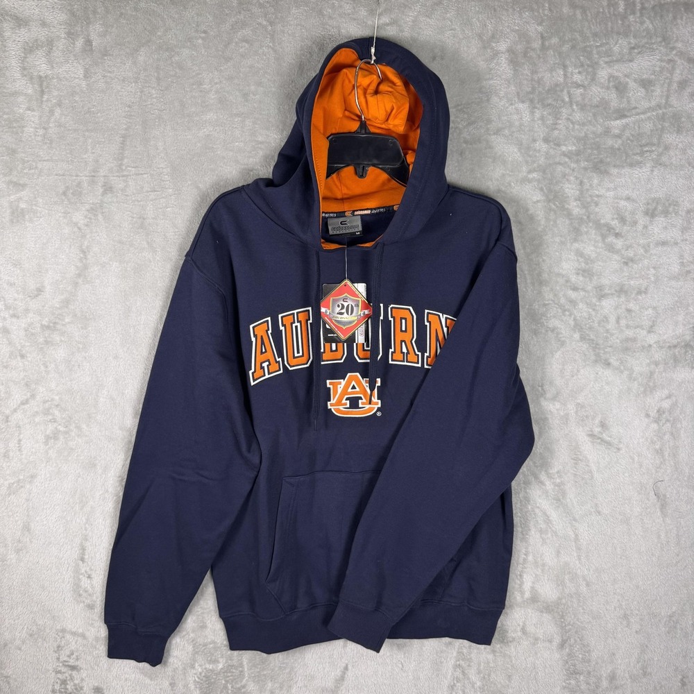 Auburn Tigers Hoodie Sweatshirt Mens Medium‎ NCAA Football Pullover New